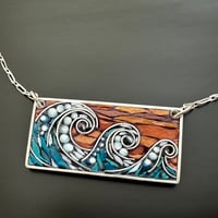 Image 2 of Waves of Portugal Pendant