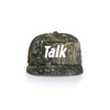 Wordmark Camo Unstructured Snapback Cap