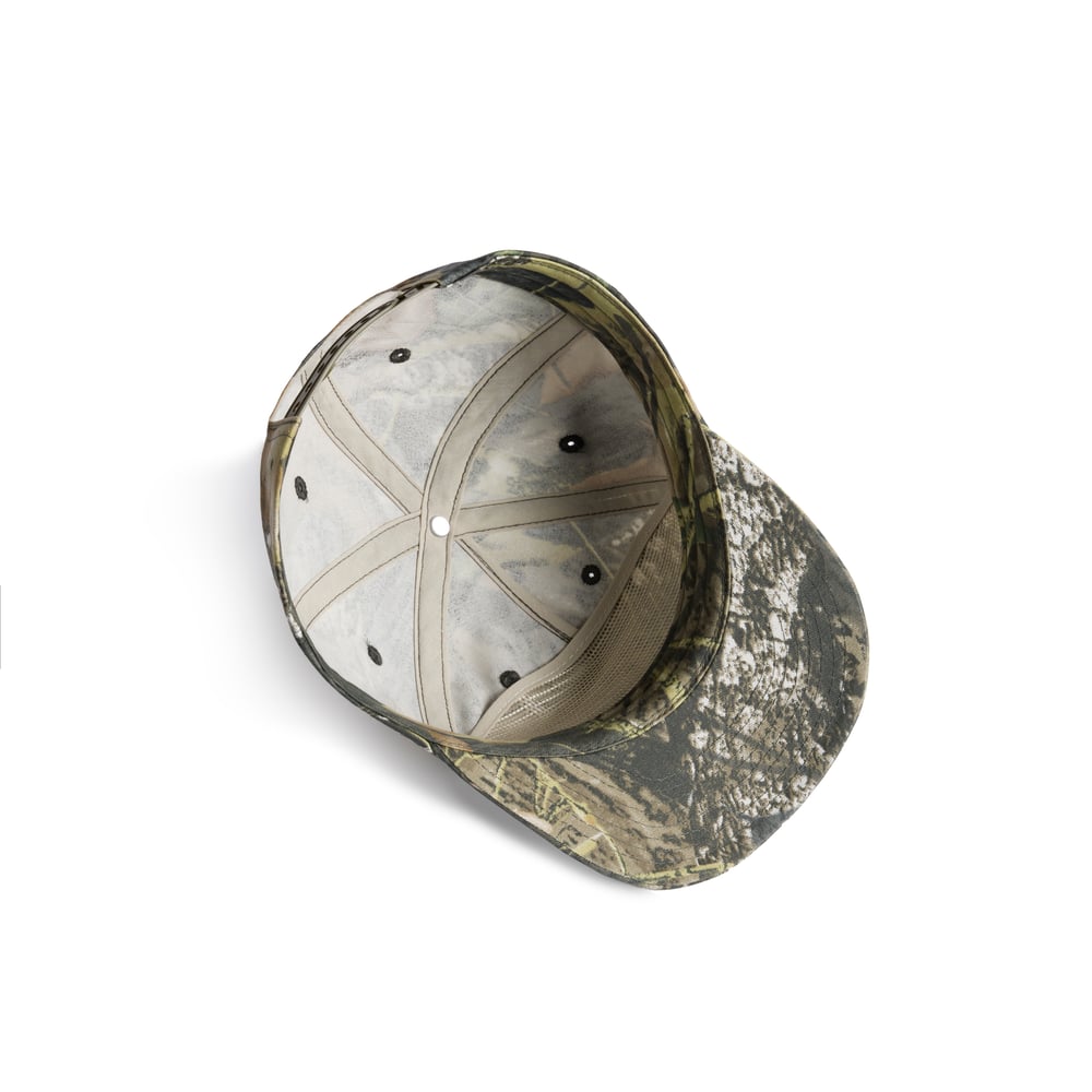 Wordmark Camo Unstructured Snapback Cap