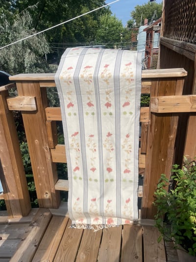 Image of Handwoven & Hand Painted Silk Cloth