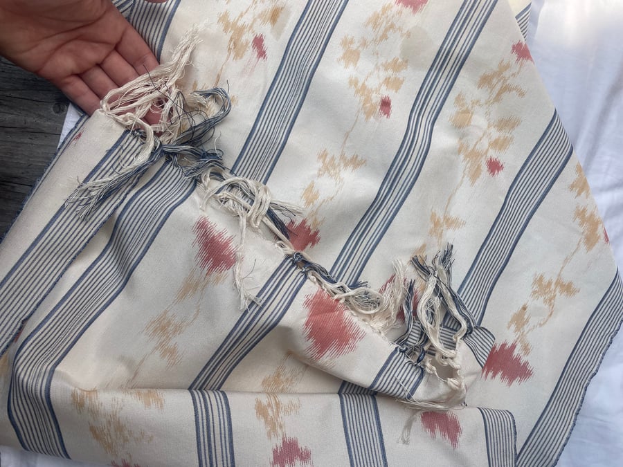 Image of Handwoven & Hand Painted Silk Cloth
