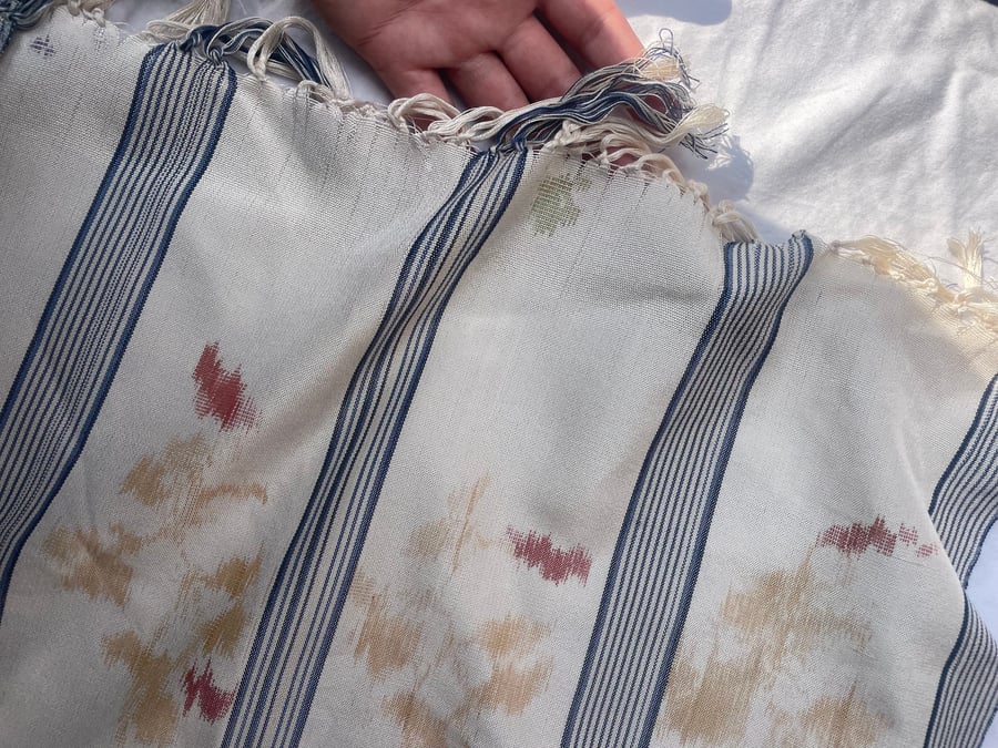 Image of Handwoven & Hand Painted Silk Cloth