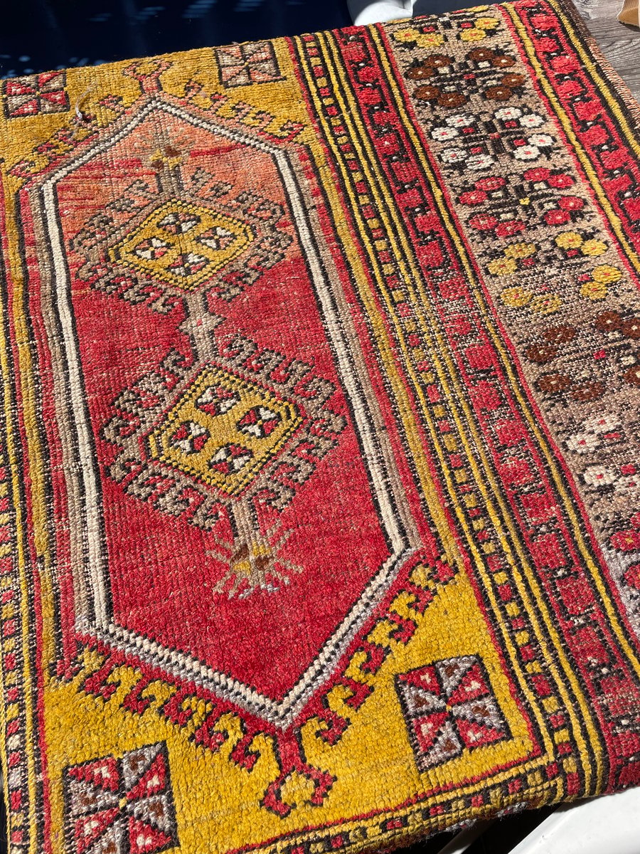 Image of Antique Hand Knotted Rug 