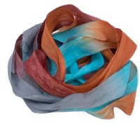 Image 2 of 5YD  CIRCUS  Hand Dyed Recycled Sari Silk Ribbon by Color Kissed Silk & Lazy Hound...