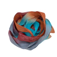 Image 3 of 5YD  CIRCUS  Hand Dyed Recycled Sari Silk Ribbon by Color Kissed Silk & Lazy Hound...