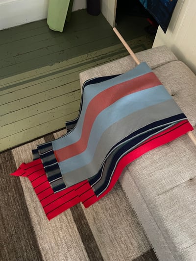 Image of Handwoven Striped Scarf in Taos (with minor flaw)