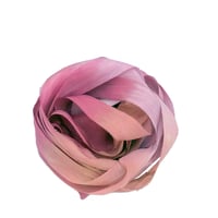 Image 4 of 5YRD.  ANTIQUE Hand Dyed Recycled Sari Silk Ribbon by Color Kissed Silk & Lazy Hound...