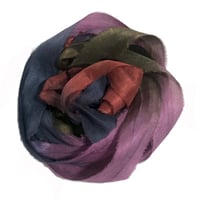 Image 5 of   5YRD.  WOOD GLOW  Hand Dyed Recycled Sari Silk Ribbon by Color Kissed Silk ...