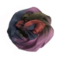 Image 2 of   5YRD.  WOOD GLOW  Hand Dyed Recycled Sari Silk Ribbon by Color Kissed Silk ...