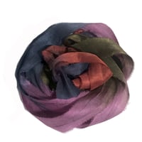 Image 7 of   5YRD.  WOOD GLOW  Hand Dyed Recycled Sari Silk Ribbon by Color Kissed Silk ...