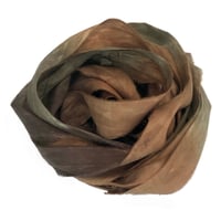 Image 2 of 5YRD.   VIPER  Hand Dyed Recycled Sari Silk Ribbon by Color Kissed Silk ...