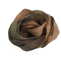 Image 7 of 5YRD.   VIPER  Hand Dyed Recycled Sari Silk Ribbon by Color Kissed Silk ...