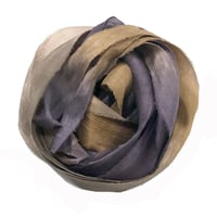 Image 1 of 5YRD.  HICKORY   Hand Dyed Recycled Sari Silk Ribbon by Color Kissed Silk ...