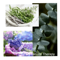 Image 2 of Herbal yoga eye pillow, rust floral