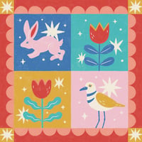 Image 1 of Folk blocks print