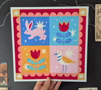 Image 2 of Folk blocks print