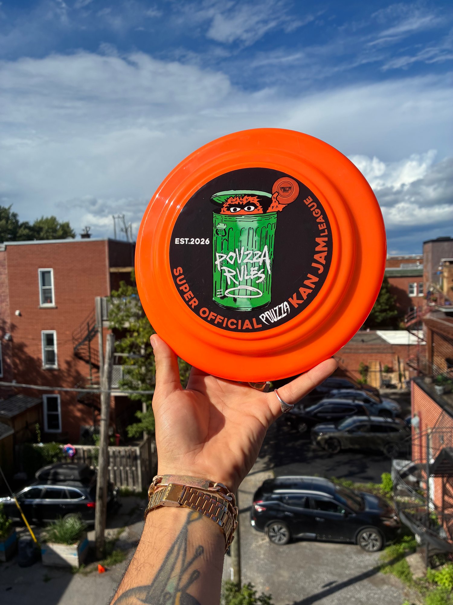 Image of Frisbee  Pouzza " Super Official Kan Jam League" Disque Volant