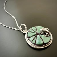 Image 1 of Lily Pad with Frog Pendant