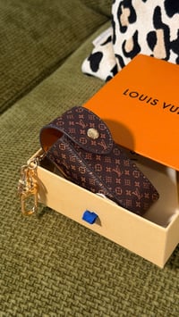 Image 2 of Brown Lipgloss Holder Bag Charm