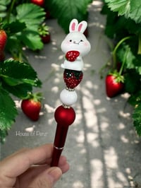 Image 1 of Strawberry Bunny Pen