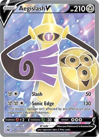 Aegislash V (Full Art) - SWSH04: Vivid Voltage - Near Mint