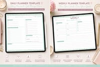 Image 2 of Mint & Leopard Boss Babe Planner