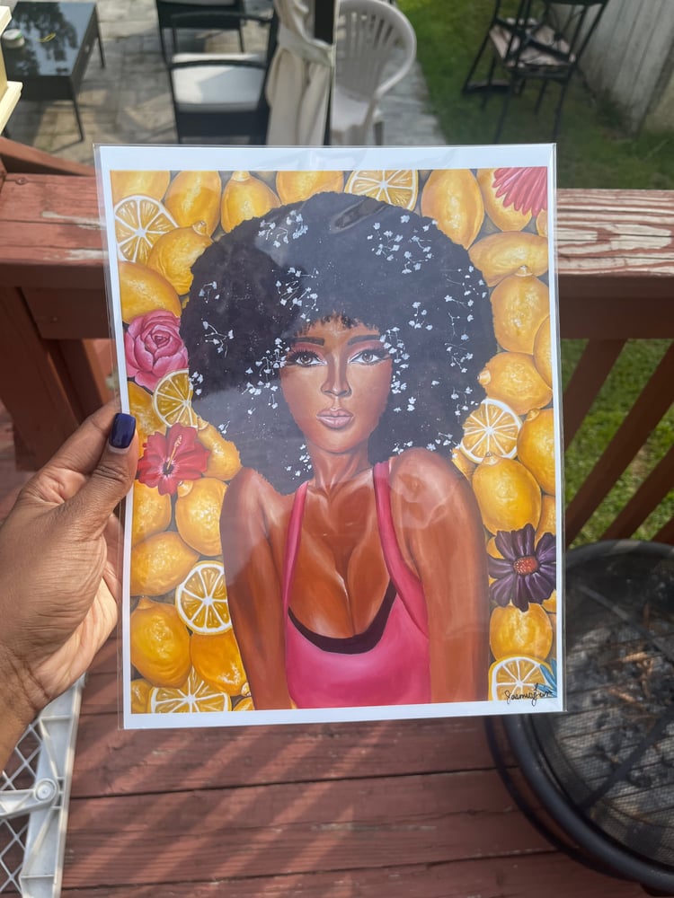 Image of “When life gives you lemons, make it cute” print 