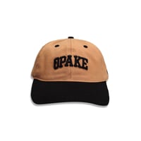 Image 1 of VARSITY DAD HAT - COFFEE/BLK