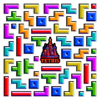 Image 1 of Tetris Sticker/Magnet Sets (51 Pieces) 