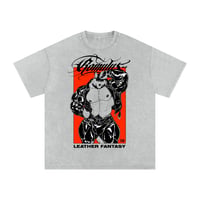 Image 1 of [PREORDER] "Leather Fantasy" Acid Wash Tee