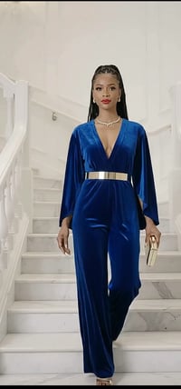 Image 4 of Blue Velvet Jumpsuit 