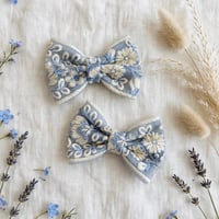 Image 1 of Blue Embellished Bow