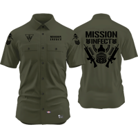 MISSION : INFECT Work Shirt (Army Green)