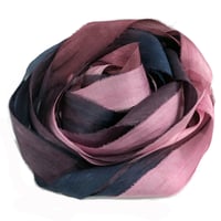 Image 1 of 5YD BLACK CHERRY   Hand Dyed Recycled Sari Silk Ribbon by Color Kissed Silk...