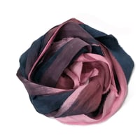 Image 4 of 5YD BLACK CHERRY   Hand Dyed Recycled Sari Silk Ribbon by Color Kissed Silk...