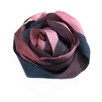 Image 6 of 5YD BLACK CHERRY   Hand Dyed Recycled Sari Silk Ribbon by Color Kissed Silk...