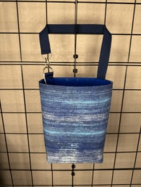 Horizontal Blue Stripes Car Trash Bag CTB075