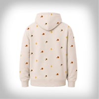Image 2 of Fully Embroidered Retro Skins Hoodie - Cream
