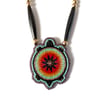 Beaded Mikinaak Pendant (Turquoise Flame)