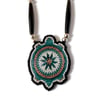 Beaded Mikinaak Pendant (Copper Waters)