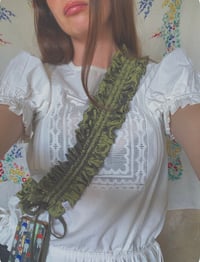 Image 1 of Taffy XL Ruffle Strap Moss Green