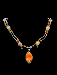 Orange Agate necklace