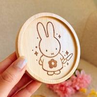 Image 2 of Knife Bunny Wood Coaster
