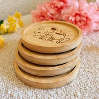 Image 4 of Boba Dog Wood Coster