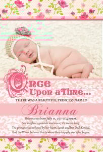 Image of Fairy Tale Birth Announcement