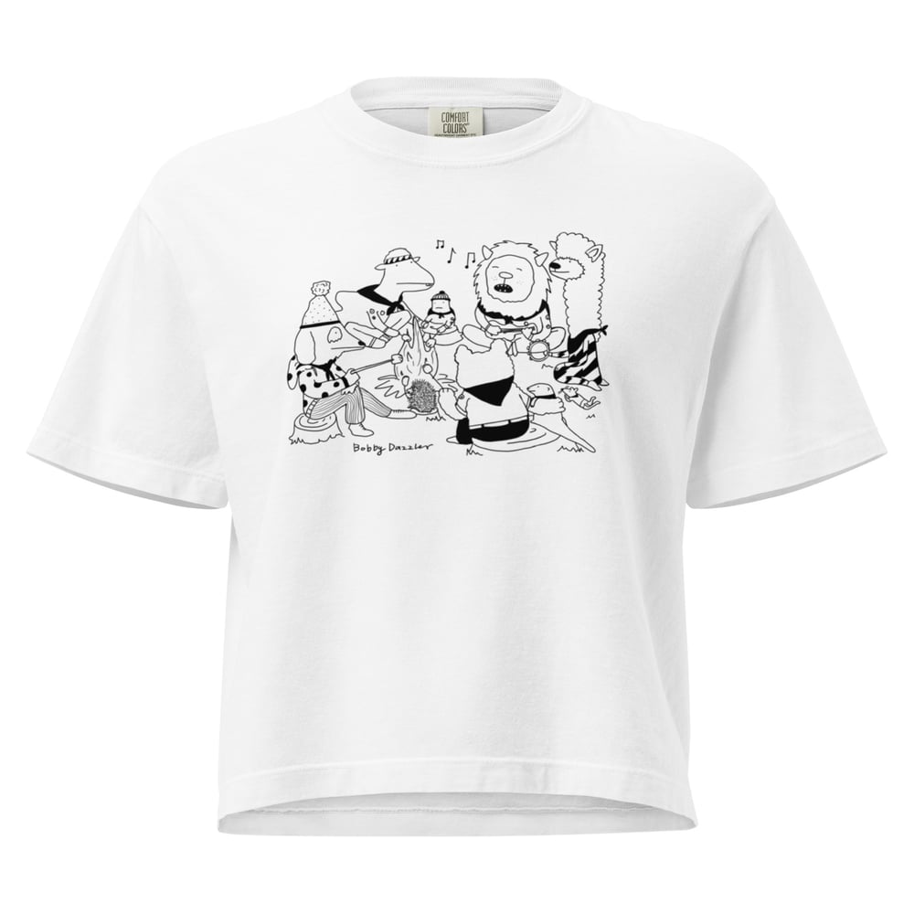 Image of Women’s heavyweight boxy tee_campfire