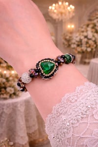Image 1 of Sparkling Jade Sweetheart Bracelet 