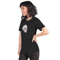 Image 2 of Colorful Watercolor Skull Unisex t-shirt