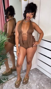 Brown Crochet Set