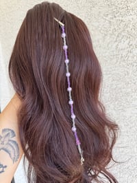 Image 2 of Aurora Glow Beaded Hair Clip